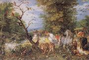 The Animals entering the Ark Jan Brueghel